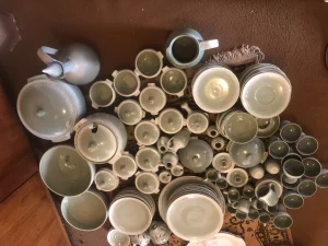 Polished Clay Crockery Set