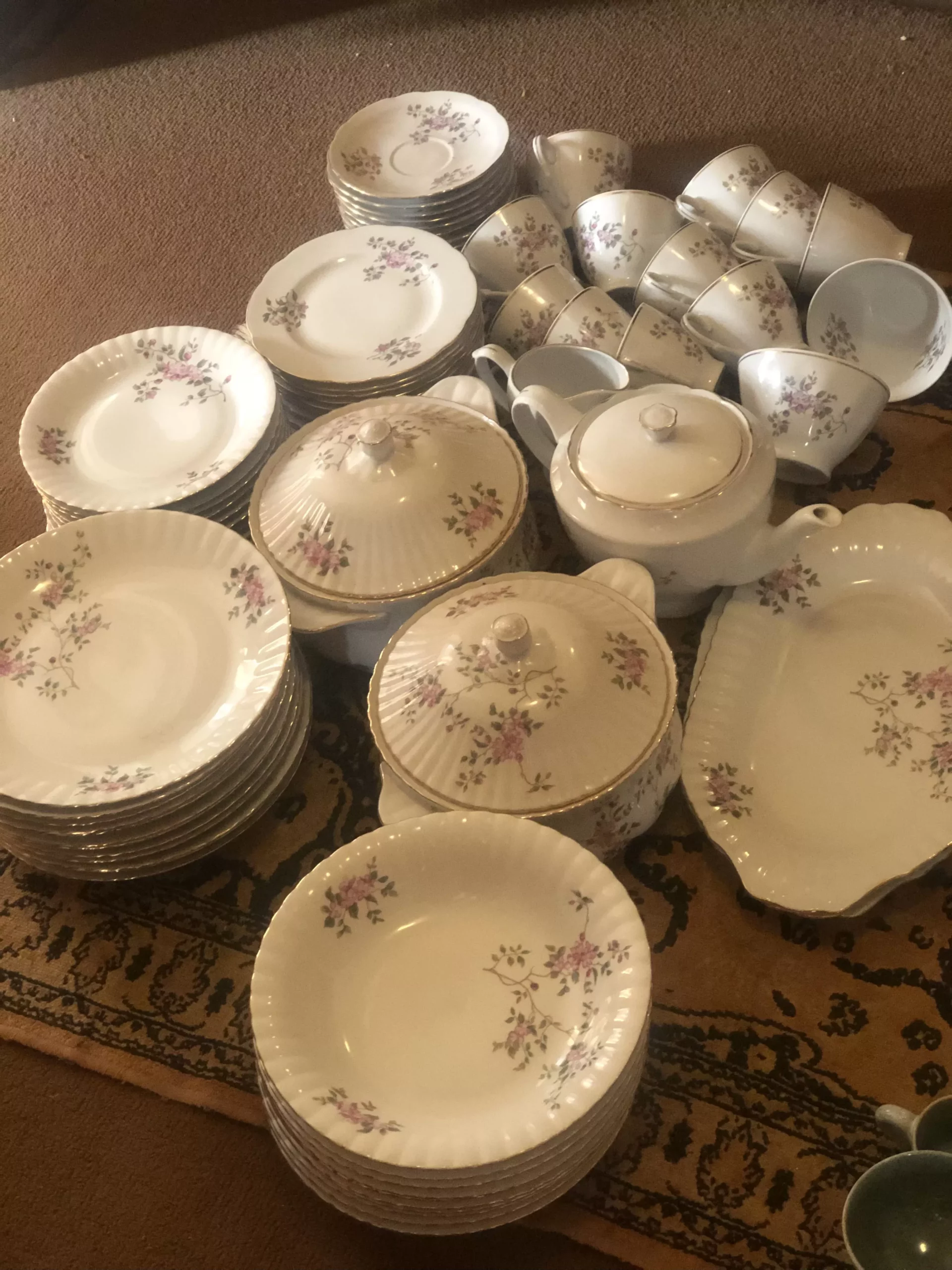 Fine China Dinner And Tea Set