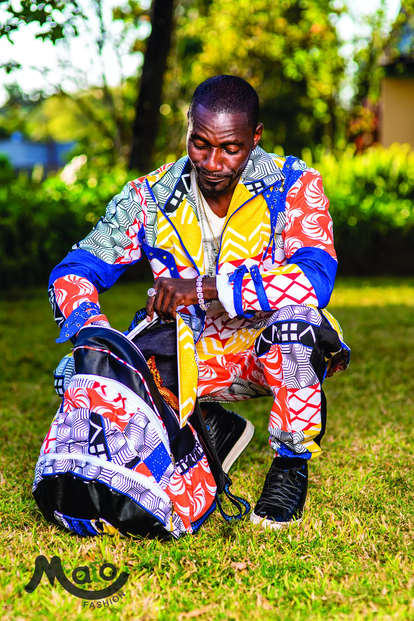 Multi-coloured Military Style Cargo Pant - Image 3