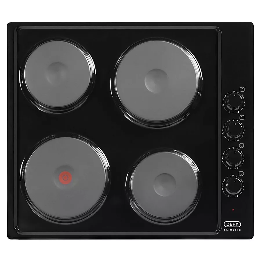 Defy Dhd398 Solid Plate Hob Black