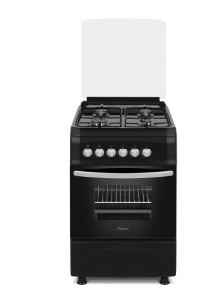 Ferre 4 Plate Gas Stove 50x50 Standalone Black