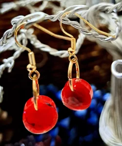 Small Rounded Resin Earrings