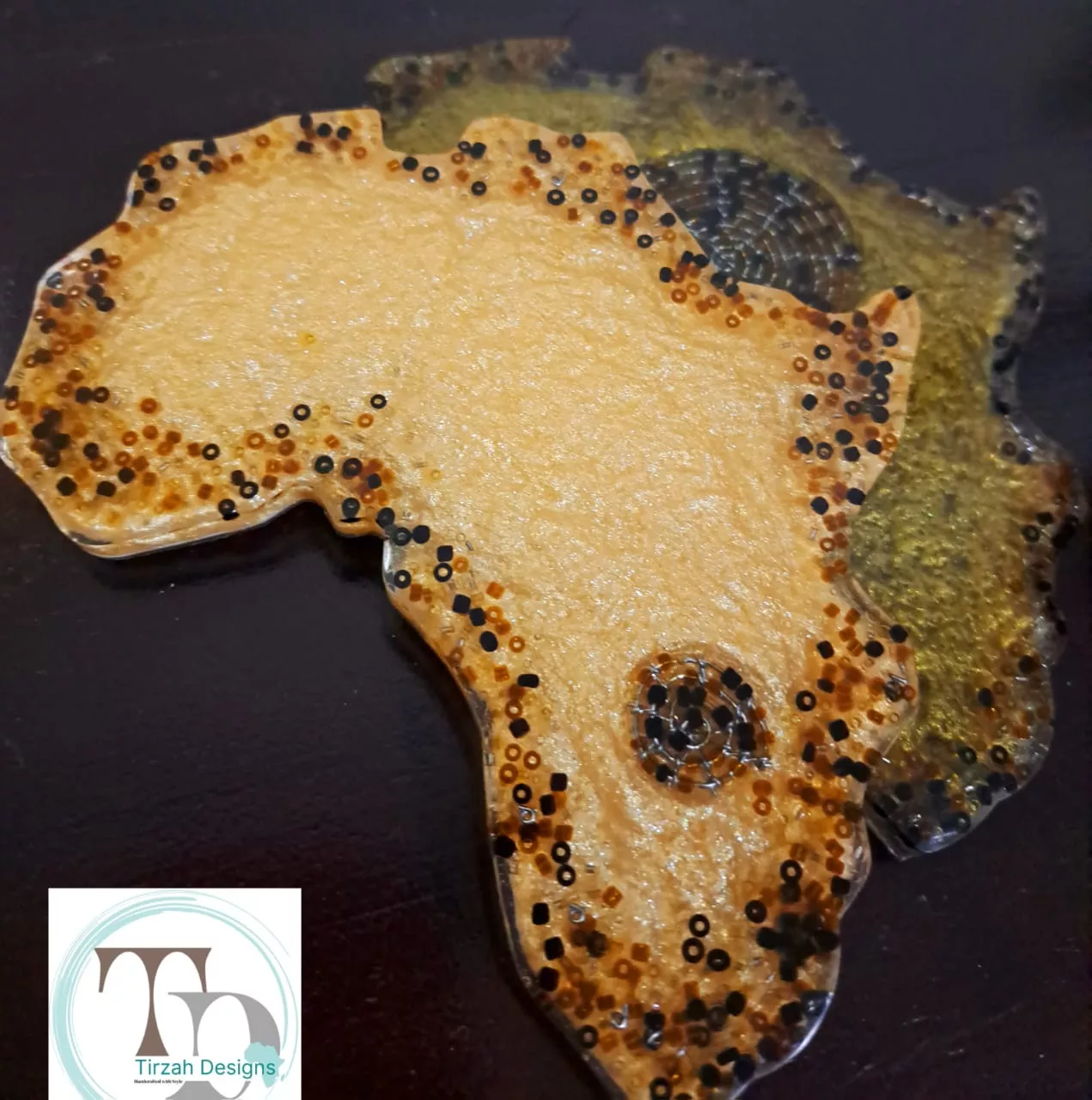 Africa Map Coasters| Table Display| Visitor Gift Ideas. Gift Ideas - Image 2