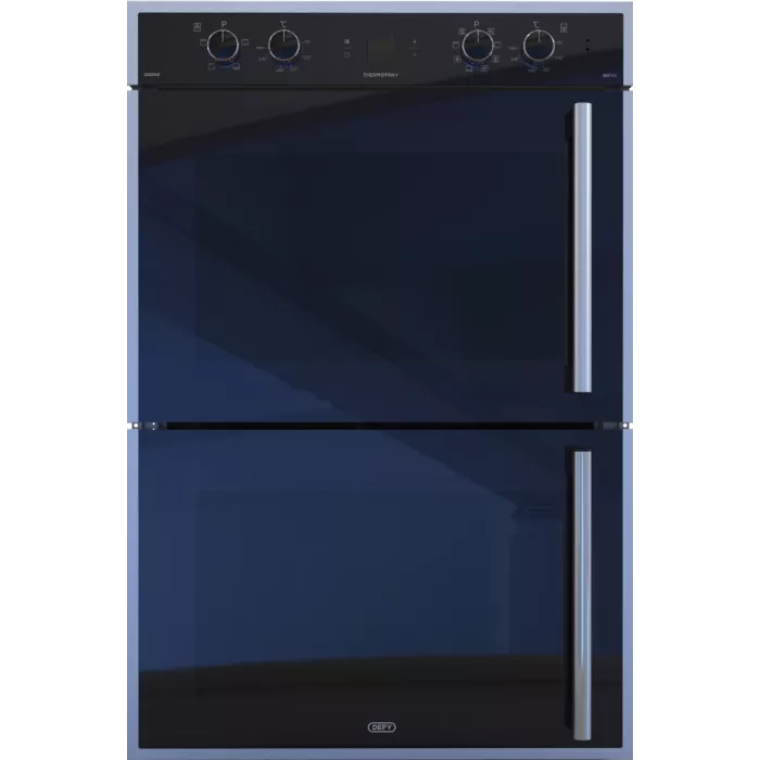 Defy 184l Gemini Gourmet Multifunction Double Oven Mirror Glass Dbo468