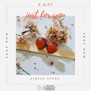 Circle Resin Studs