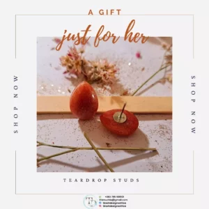 Tear Drop Studs|resin Studs|gift For Her|elegant Studs|