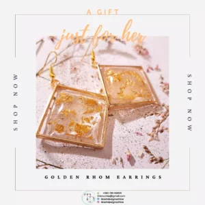 Golden Rhom Earrings