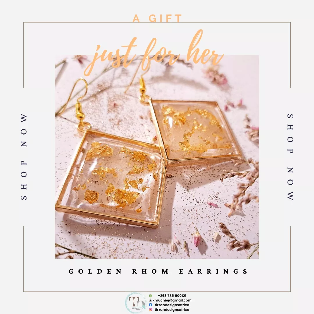 Golden Rhom Earrings