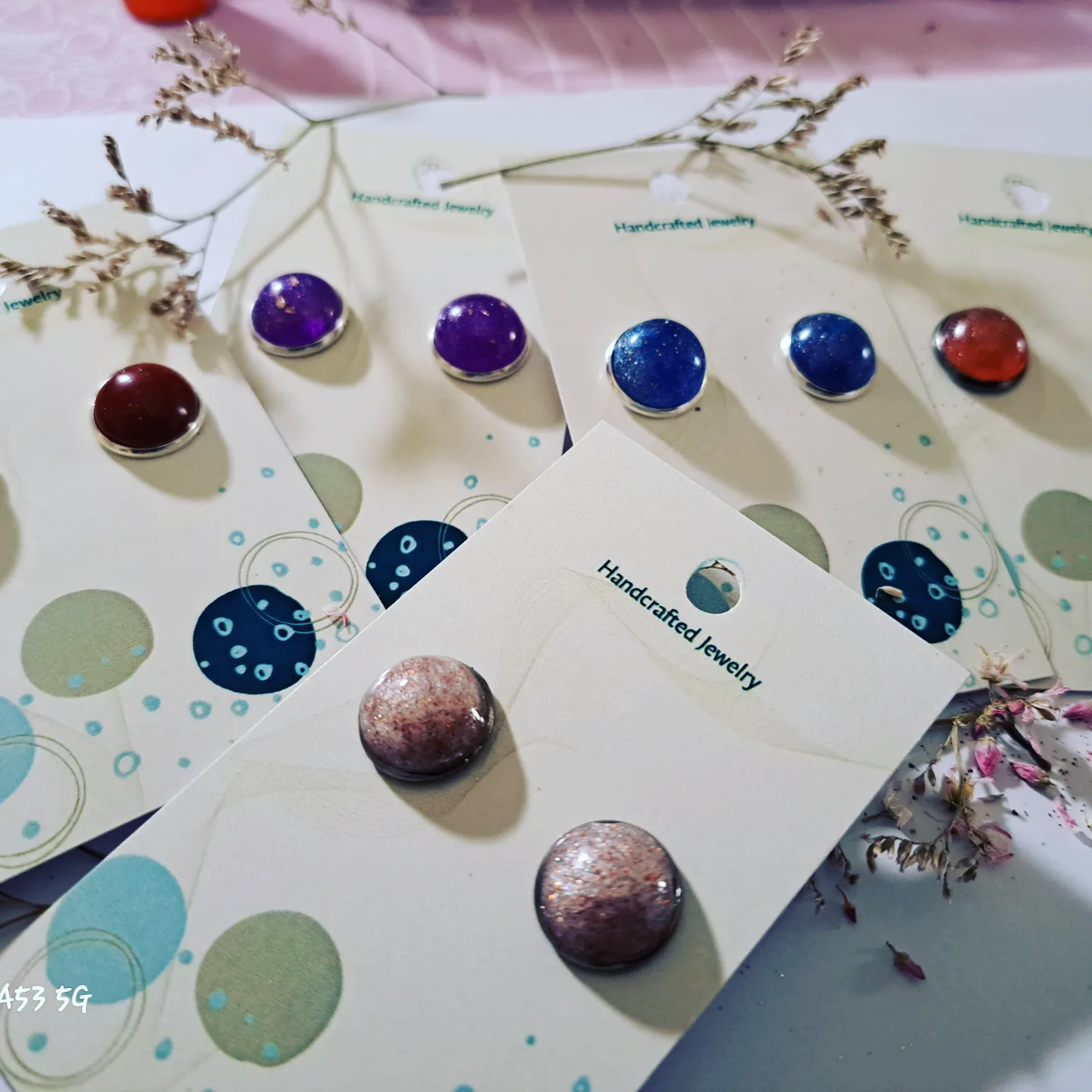 Circle Resin Studs - Image 5