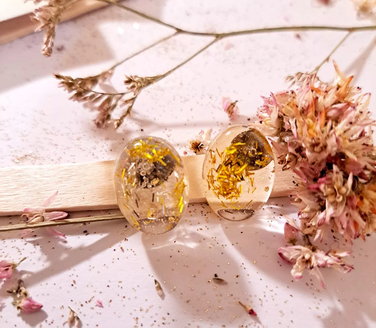 Oval Studs|resin Studs| Gift For Her|gift|studs. - Image 4