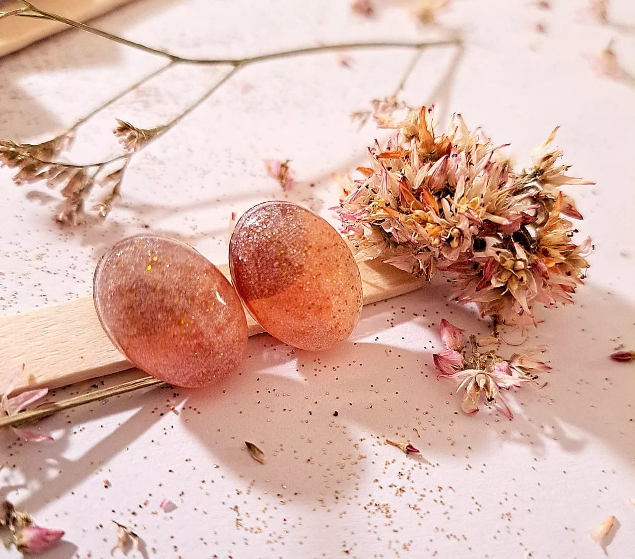 Oval Studs|resin Studs| Gift For Her|gift|studs. - Image 2