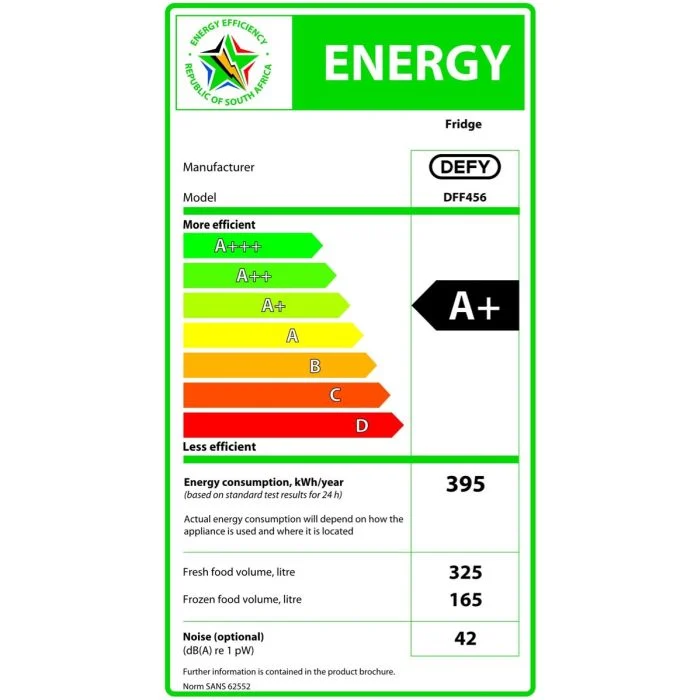 Defy 496lt Black Glass Side By Side Wd Fridge - Dff456 - Image 2