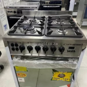 Universal Silver 4 Burner Gas Oven