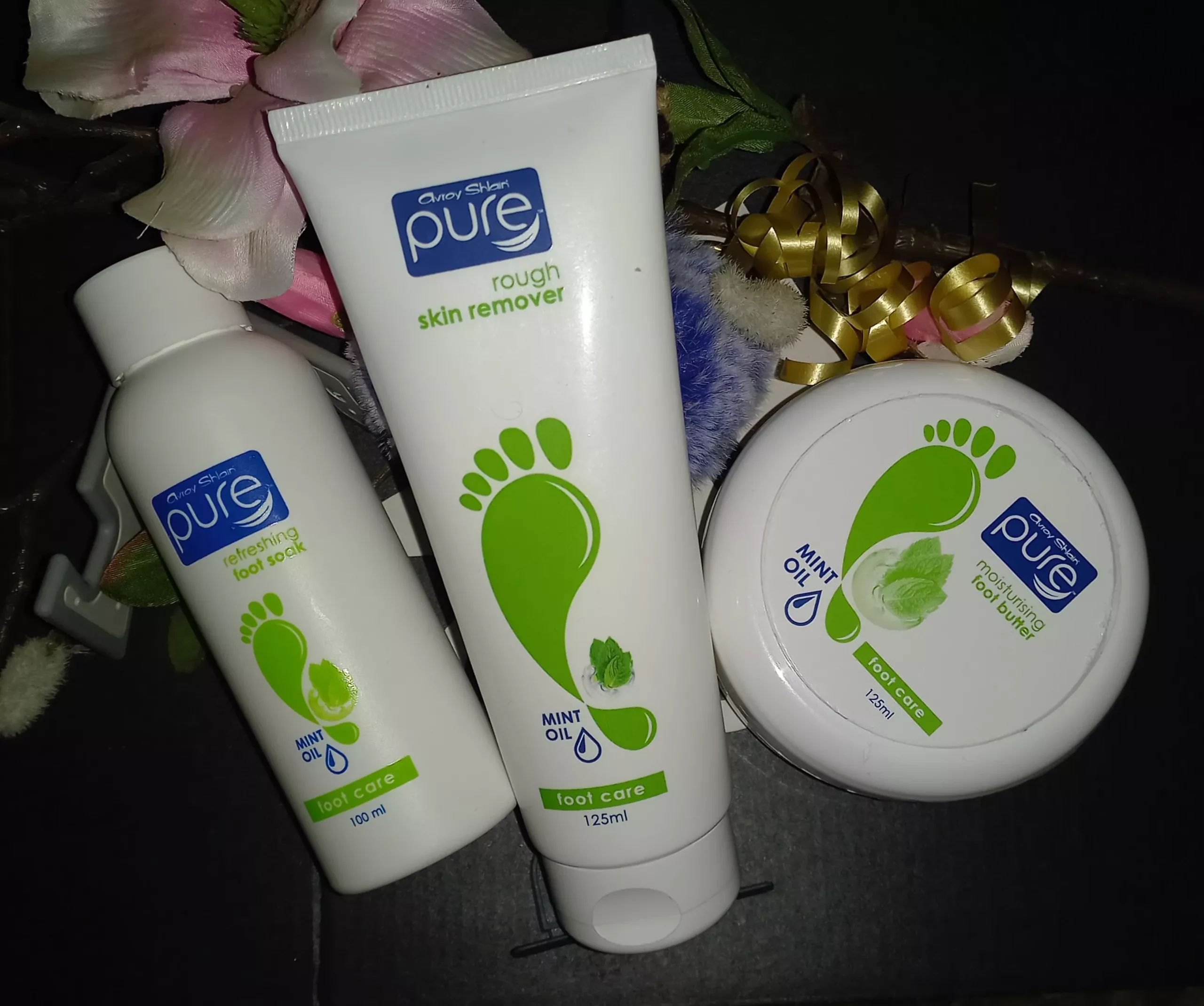 Pedicure Set: Foot Soak, Rough Skin Remover And Foot Butter