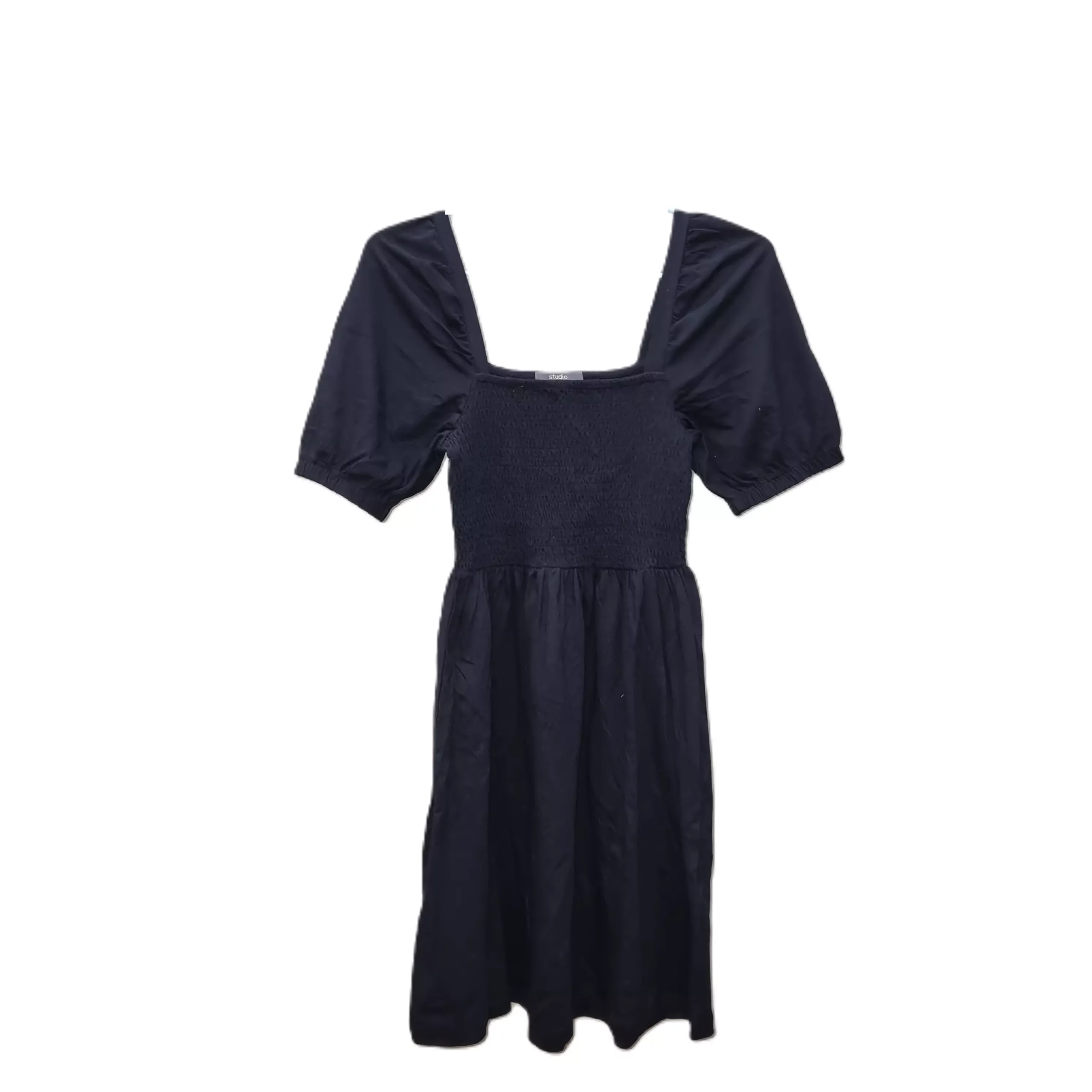 Smocked Square Neck Dress