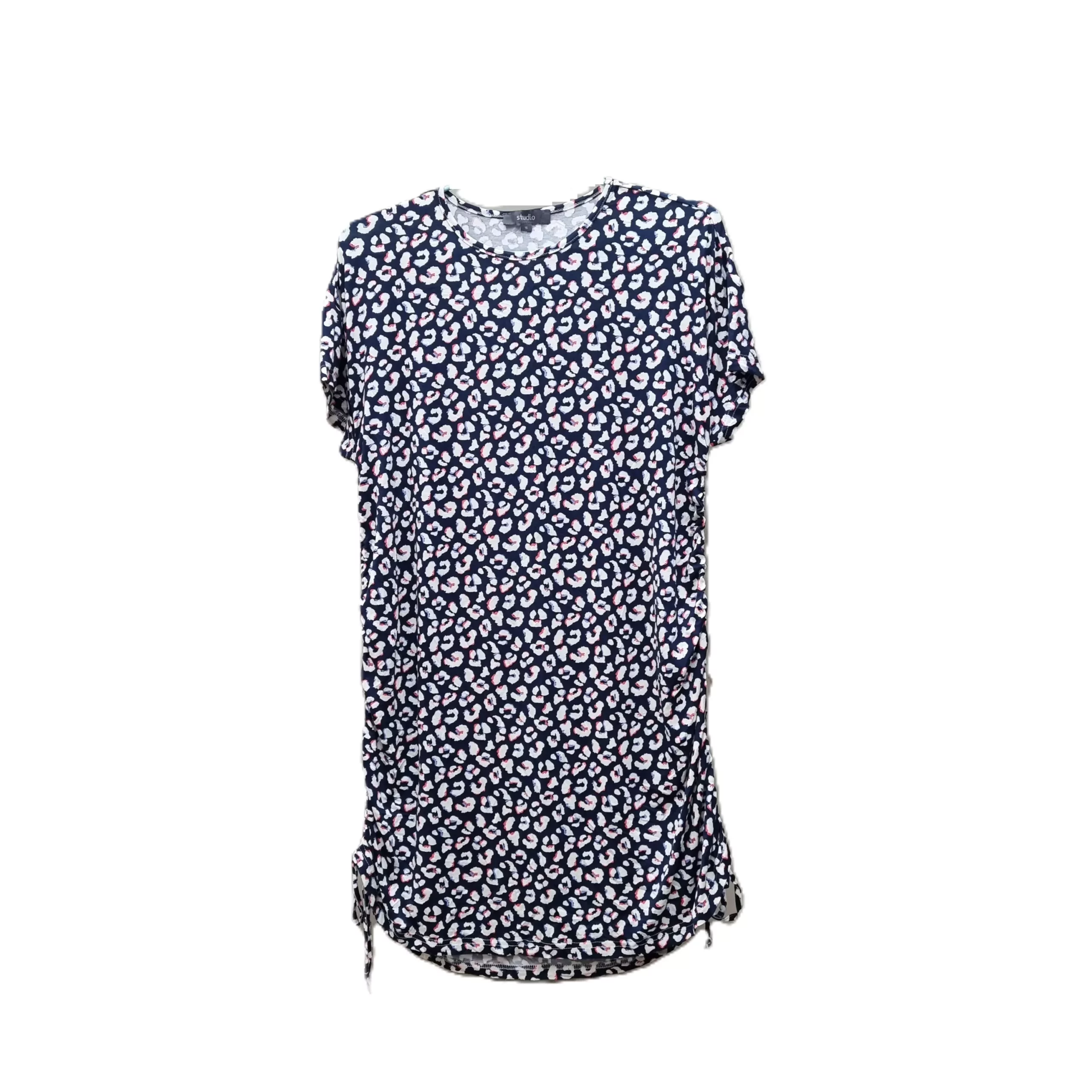 Women's Plus Basic Crew Neck Round Hem Short Sleeve Draped Jersey Tee size:16