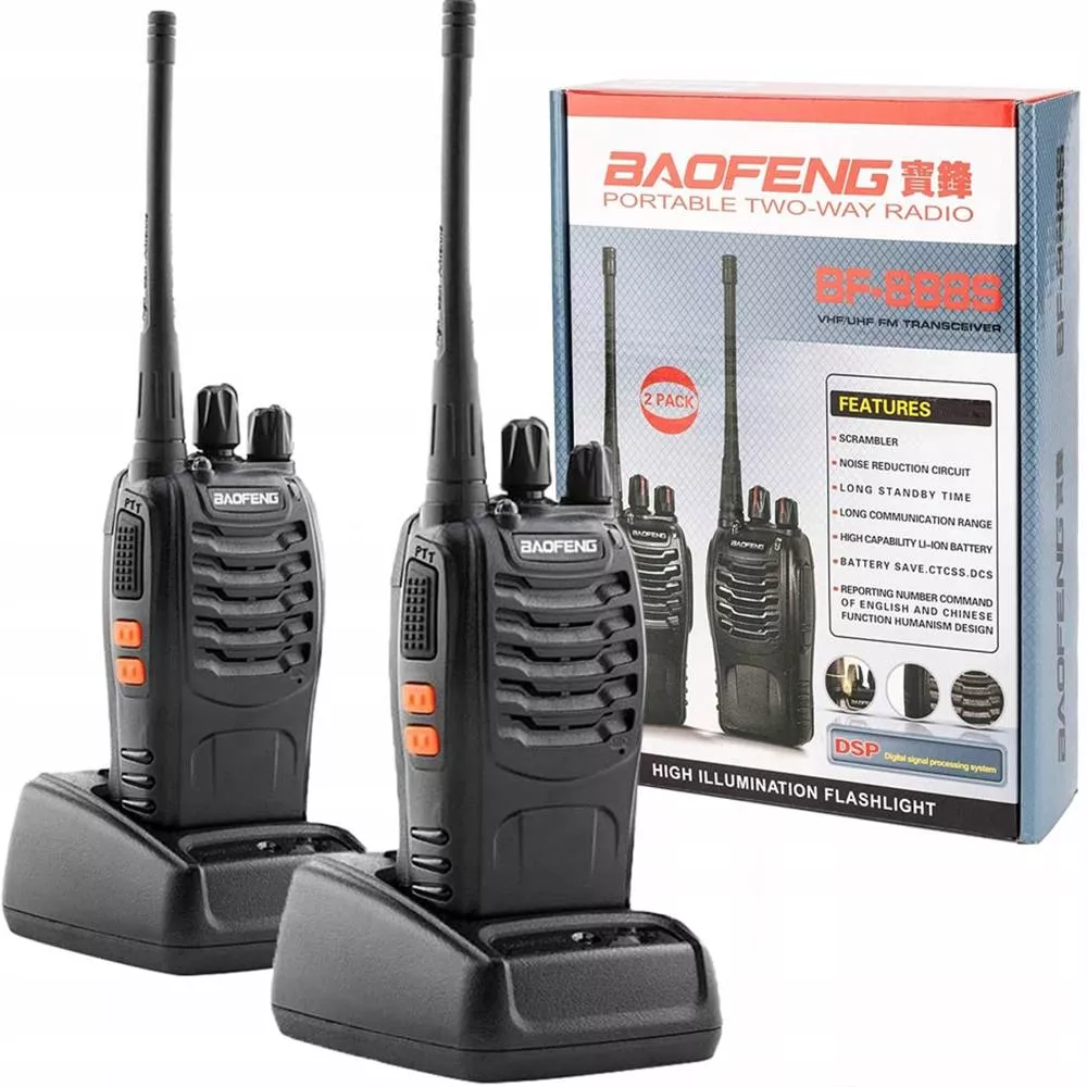Walkie Talkie 2x Baofeng Bf888s
