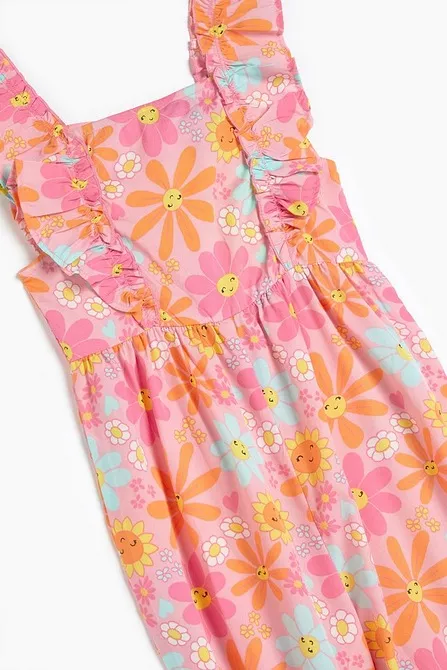 Studio Younger Girls Floral Jumpsuit 5-6 Years - Image 4