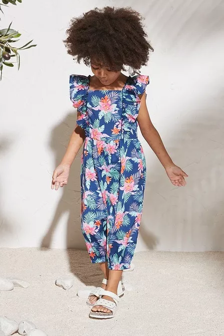 Younger Girls Tropical Jumpsuit 3-4 Years - Image 2