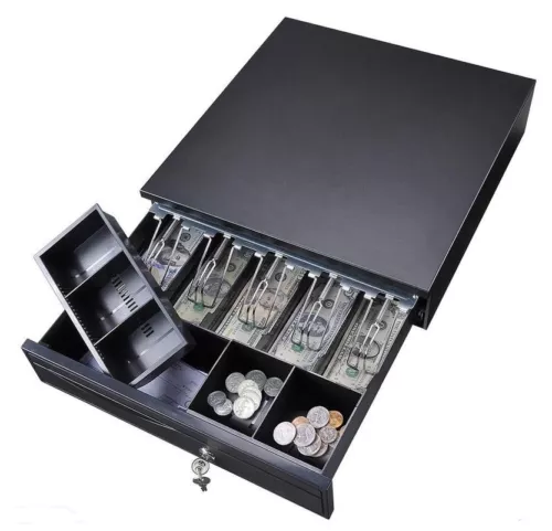 Cash Register Drawer 405b/c/d, Safe Box 5 Bill 5 Coin Tray For Pos Printer Store Money Lock Storage