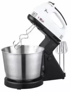 Hand Mixer 2ltr Speed With Stainless Steel Bowl, Electro Master 350w - Em-hmb-1166