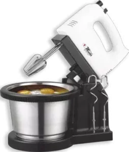 2 Ltr Hand Mixer 5 Speed With Rotating Bowl , Electro Master 350w - Em-hm-1167