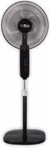 18" Floor Standing Fan, Touch Panel,5 Blades, Remote Controll Heavy Base- 80w, Em-sfn-1269r