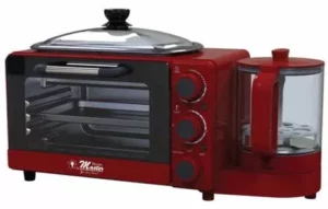 11ltr Oven, 800ml Kettle & 3 In 1 Breakfast Maker, Multi Function 1500w, Em-bfm-1451