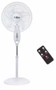 Electro Master 18" Rechargeable 9 Speed Standing Fan & Smb Lights, 40w Em-rsf-1592
