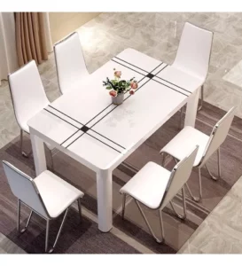 Modern Class White 6-seater Dining Sets