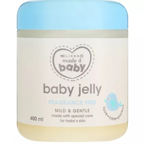 Clicks Baby Jelly Fragrance Free 400ml Mild & Gentle