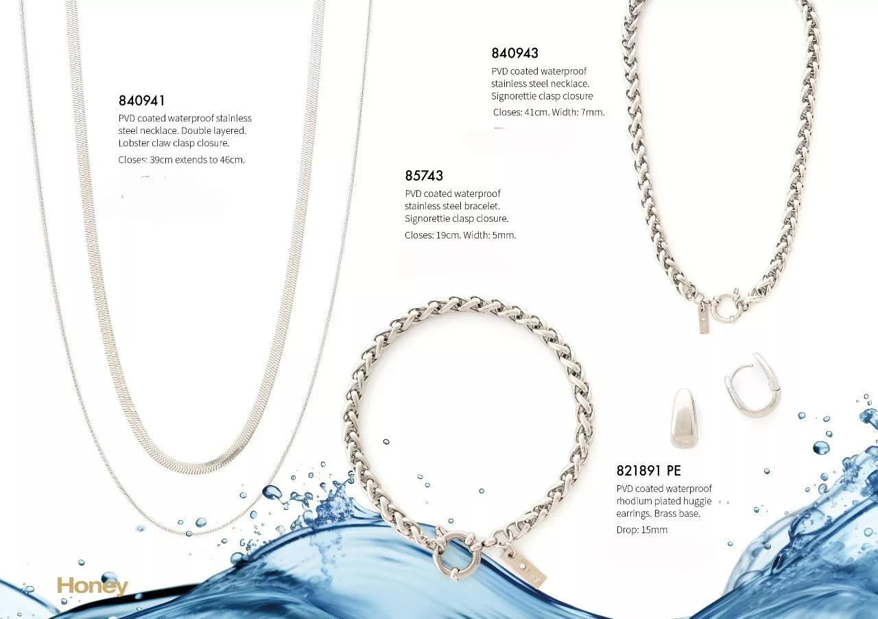 Honey - Pvd Waterproof Jewellery