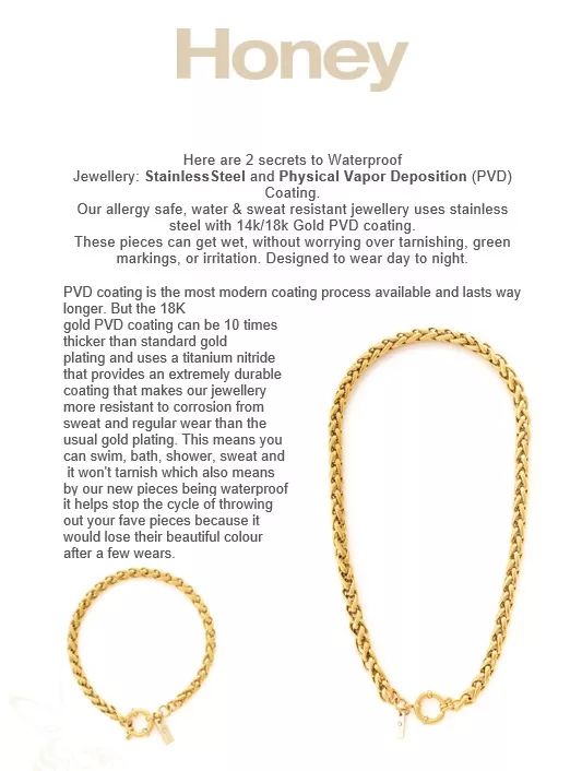 Honey - Pvd Waterproof Jewellery - Image 3