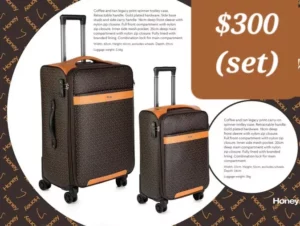 Honey - Legacy Print Trolley Case Set