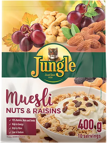 Jungle Muesli Nuts And Raisins 400 G