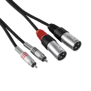 Dual Rca To Dual Xlr Audio Cable