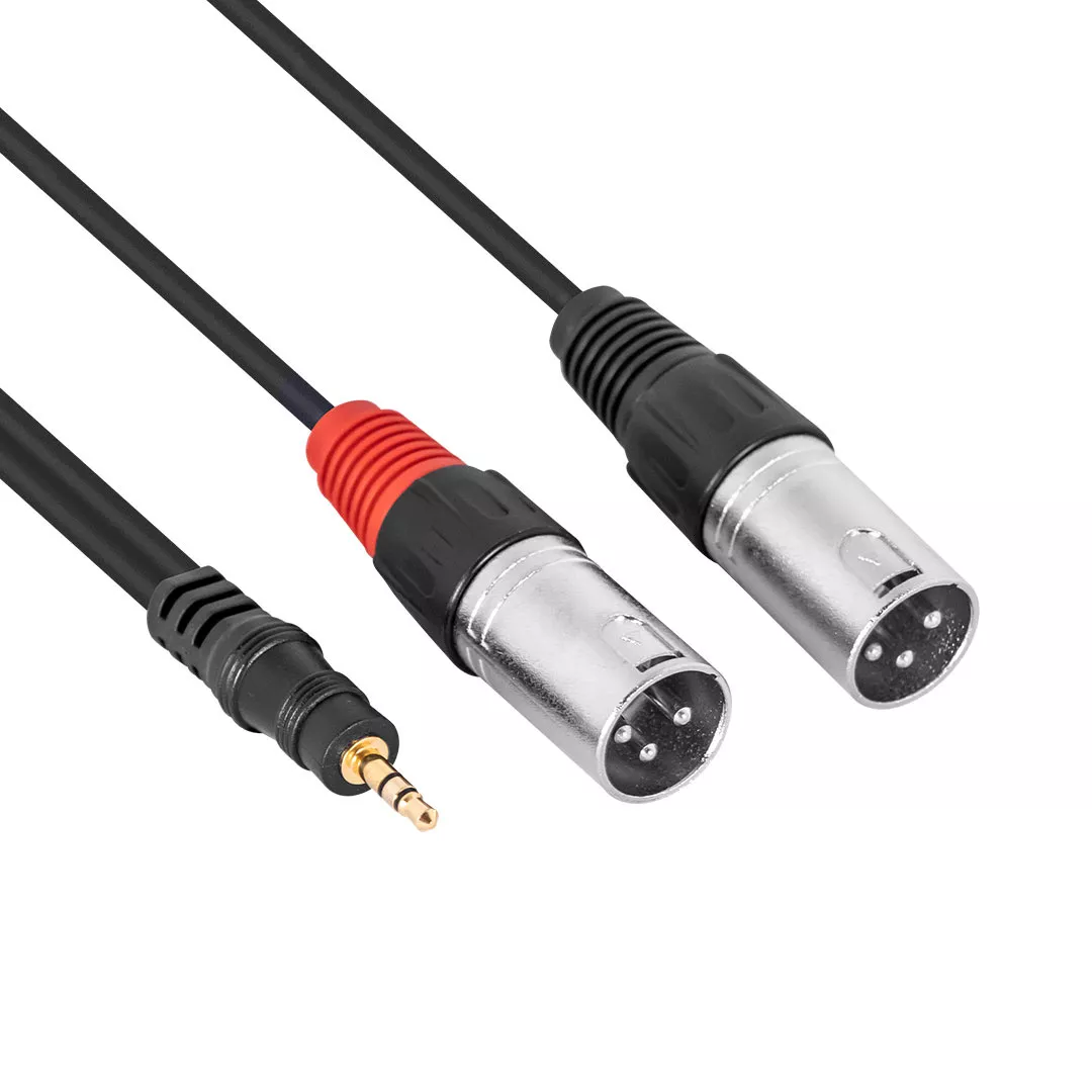 Hybrid Dual Rca-mini Jack Cable - Cabhyb064