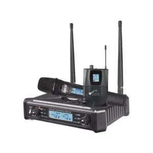 Hybrid Michyb077g-dv Dual Cordless Microphone Set - Handheld + Lapel - Audio
