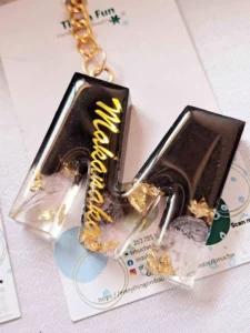 Personalised Letter Key Chain| Add Names| Resin Keychain|