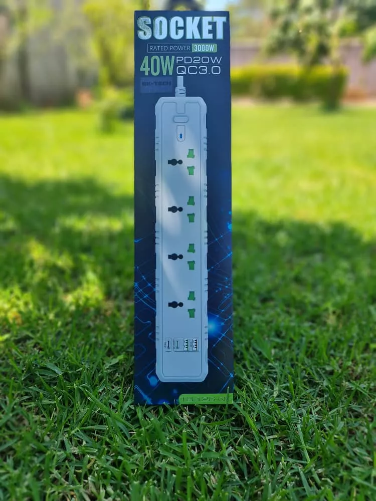 40w 2usb Ports, 4-socket Power Adapter T26qc