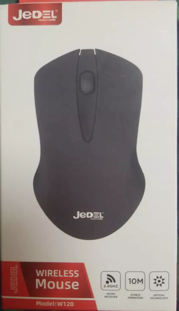 Jedel Wireless Mouse W120, Usb Chip Wireless Mouse
