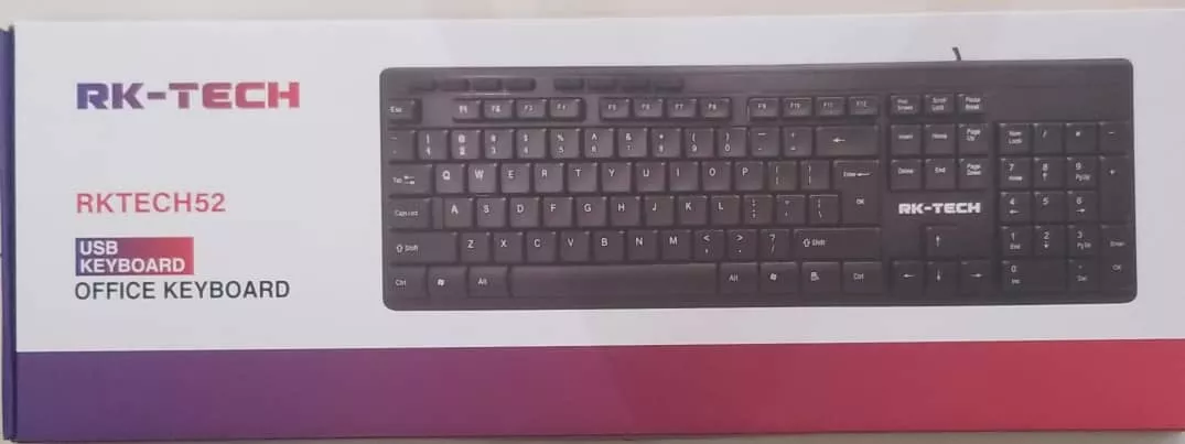 Rk-tech 52 Usb Office Keyboard, Wired Keyboard