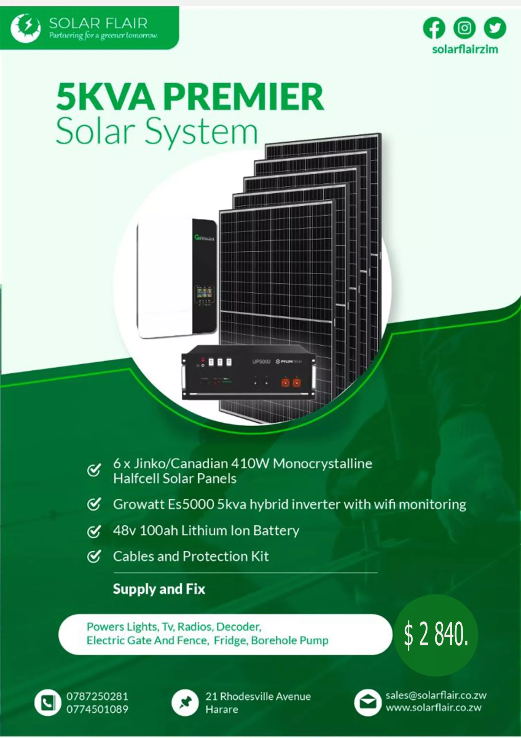 5kva Home Basic Solar System