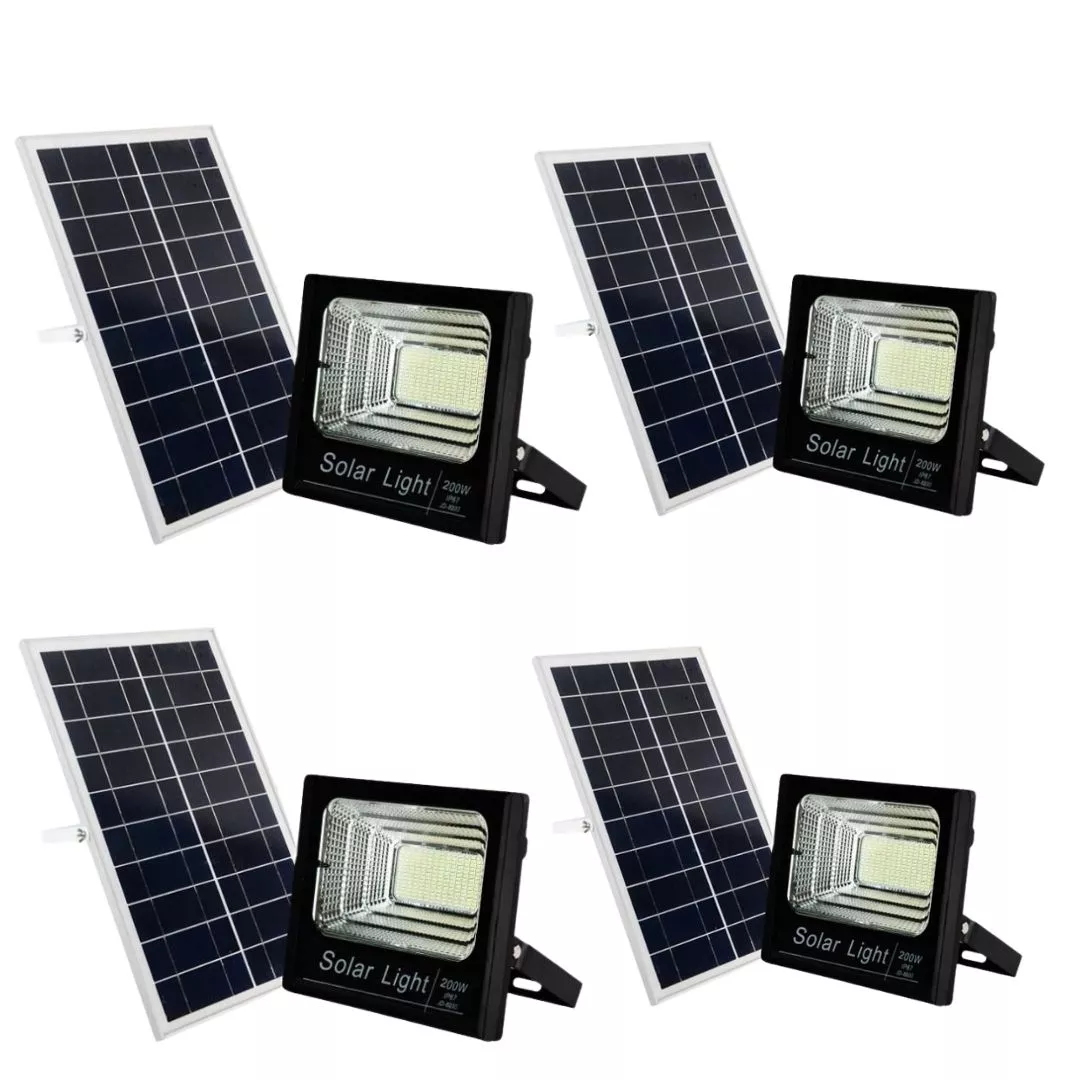 200w Led Solar Flood Light With Remote