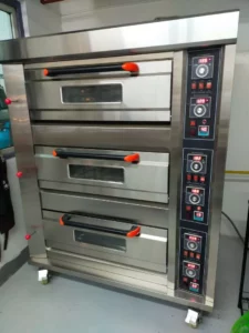 3 Deck Commercial Gas Oven With Digital Panel Control