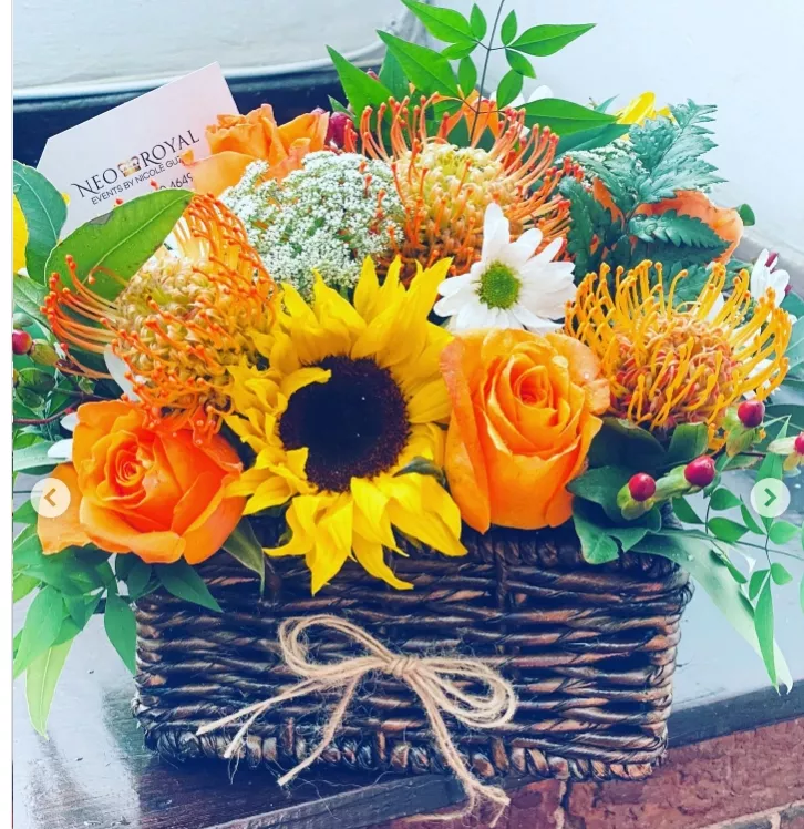 Birthday, Anytime Basket Flower Arrangement - Image 4