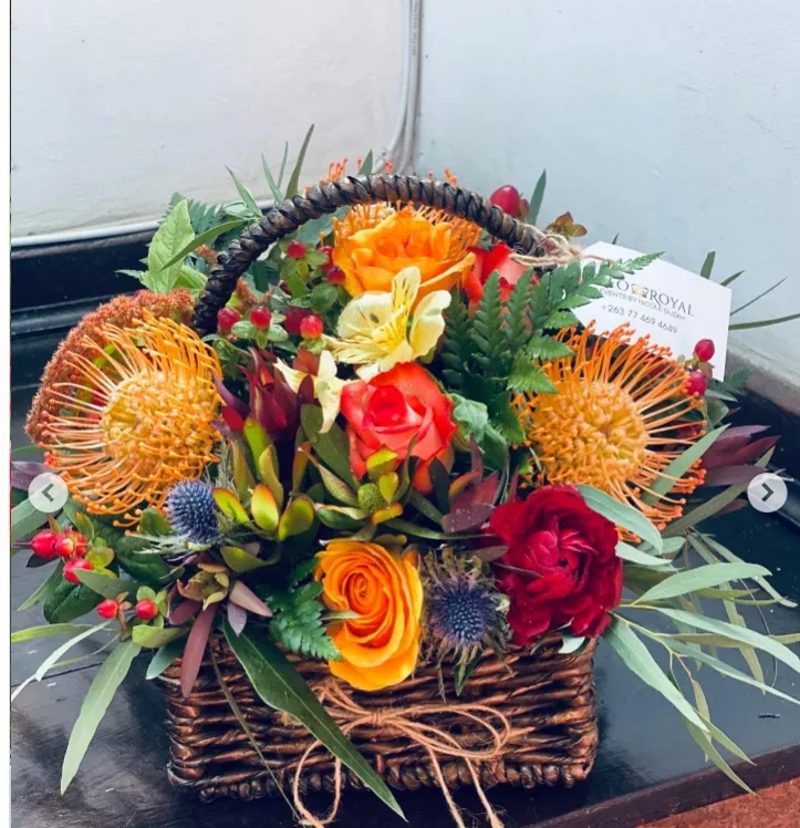 Birthday, Anytime Basket Flower Arrangement - Image 3