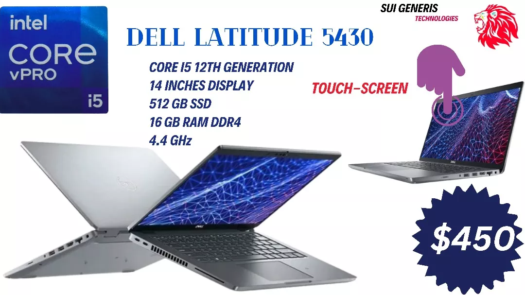 Dell Latitude 5430 Intel Core I5 12th Gen Touchscreen 512gb Ssd 16gb Ram 14'0 Inches