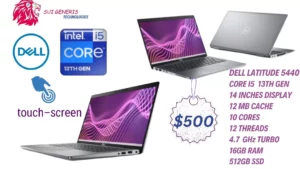 Dell Latitude Intel Core I5 13th Gen Touchscreen 512gb Ssd 16 Gb Ram 14.0 Inches