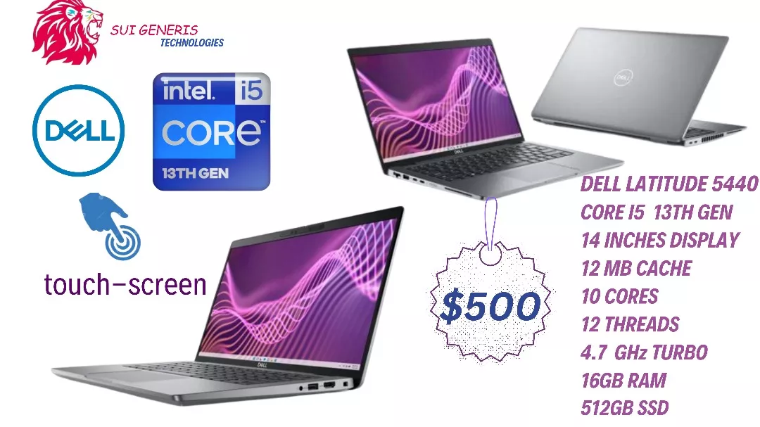 Dell Latitude Intel Core I5 13th Gen Touchscreen 512gb Ssd 16 Gb Ram 14.0 Inches